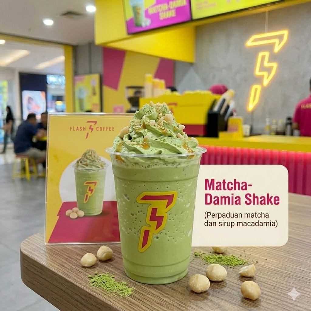 Matcha-Damia Shake Flash Coffee